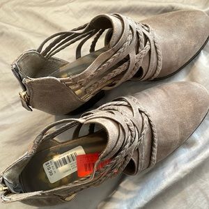 Boots size 9 brown/grey leather